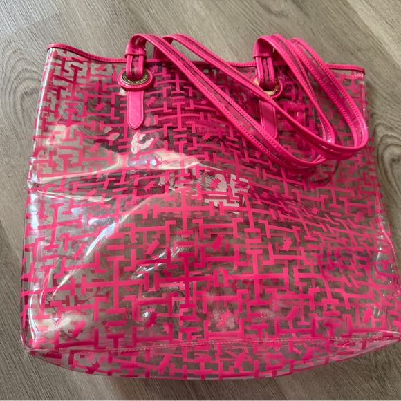 Elaine Turner Pink Transparent Tote - Picture 2 of 10